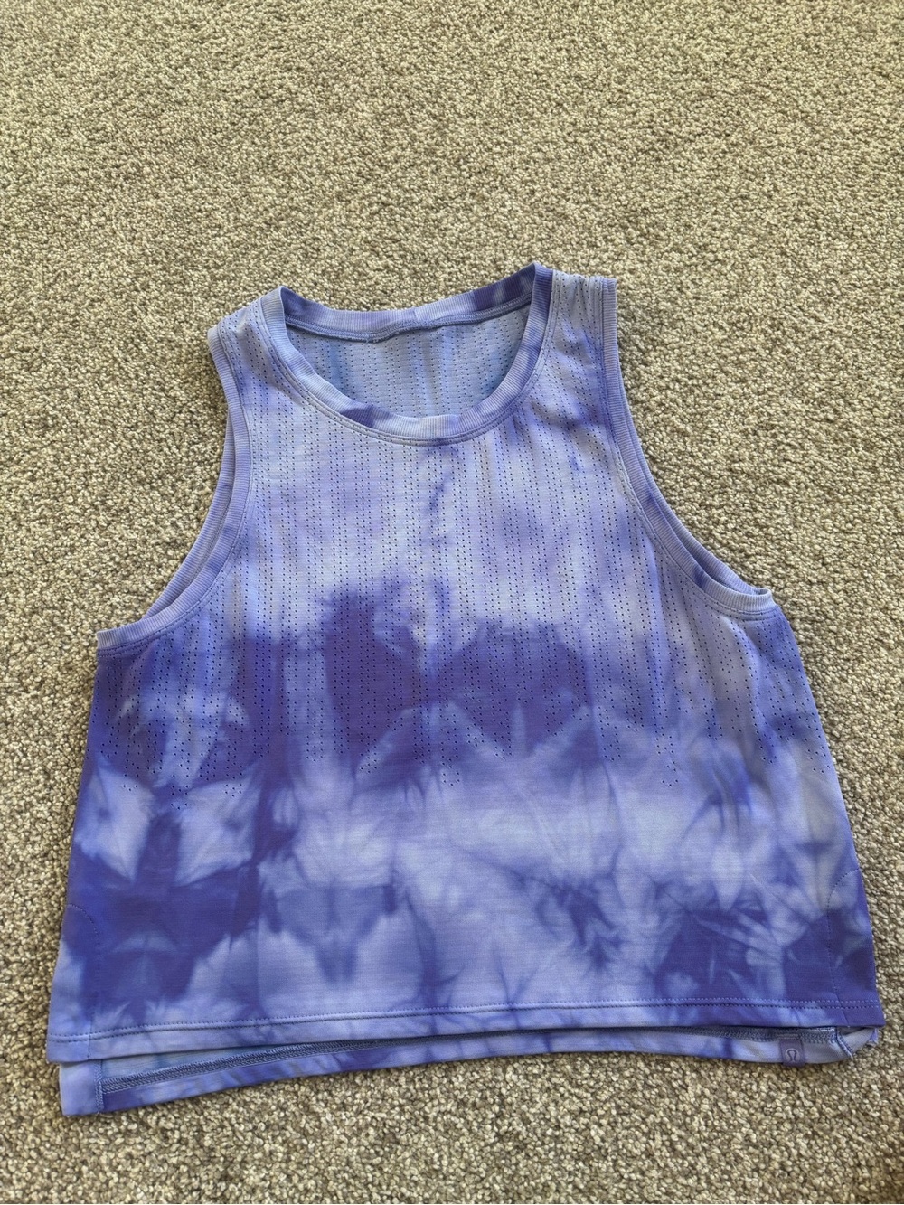 Lululemon Train To Be Tank Marble Purple